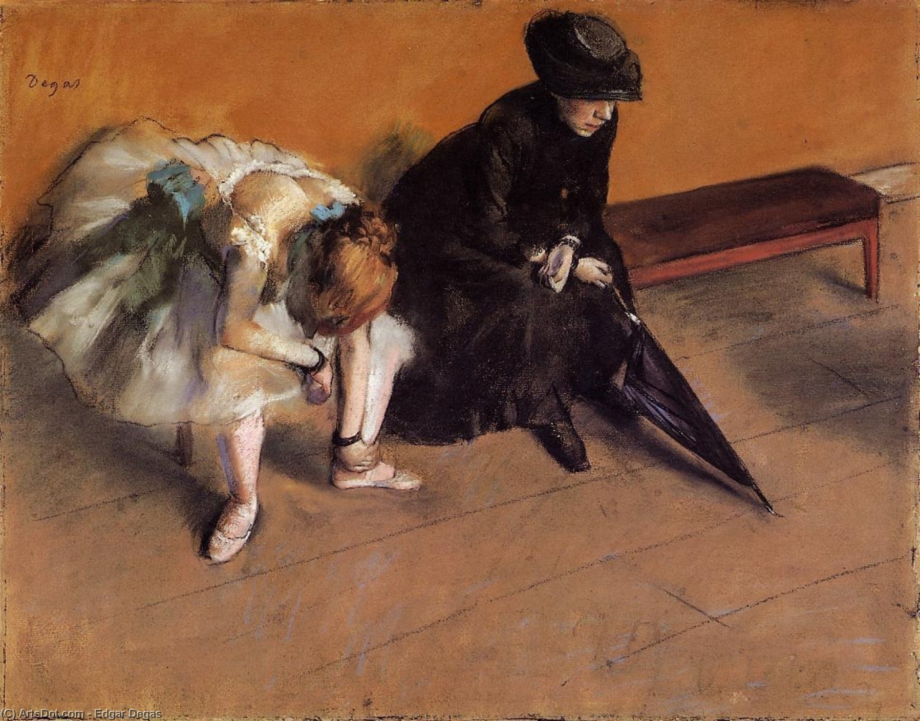 Das Warten — Hilaire-germain-edgar Degas