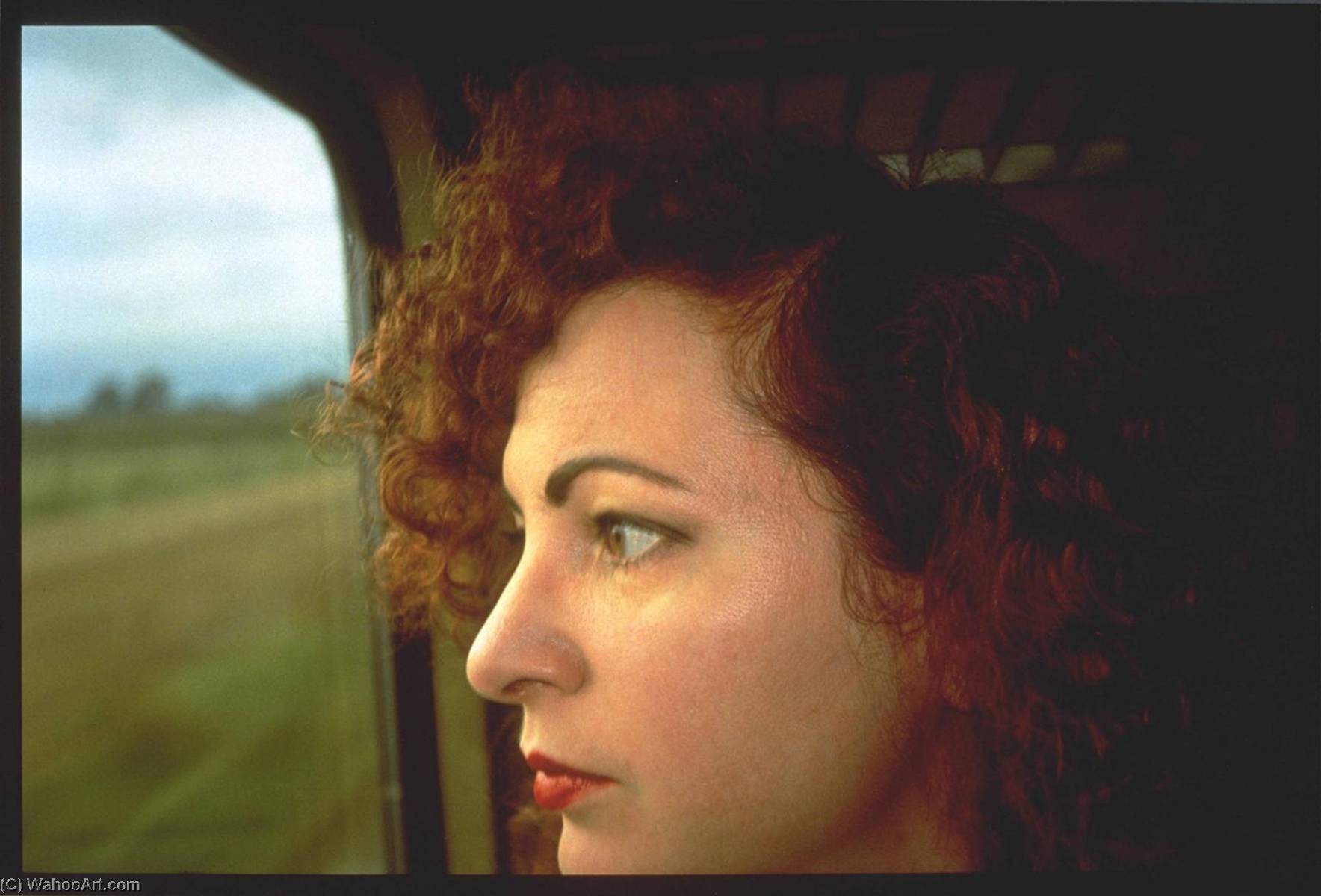 Self Portrait On The Train, Germany — Nan Goldin