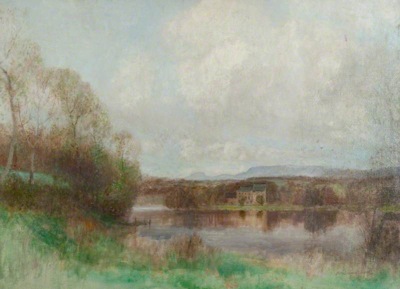 Bardowie Loch From The Artist's House — Robert Macaulay Stevenson