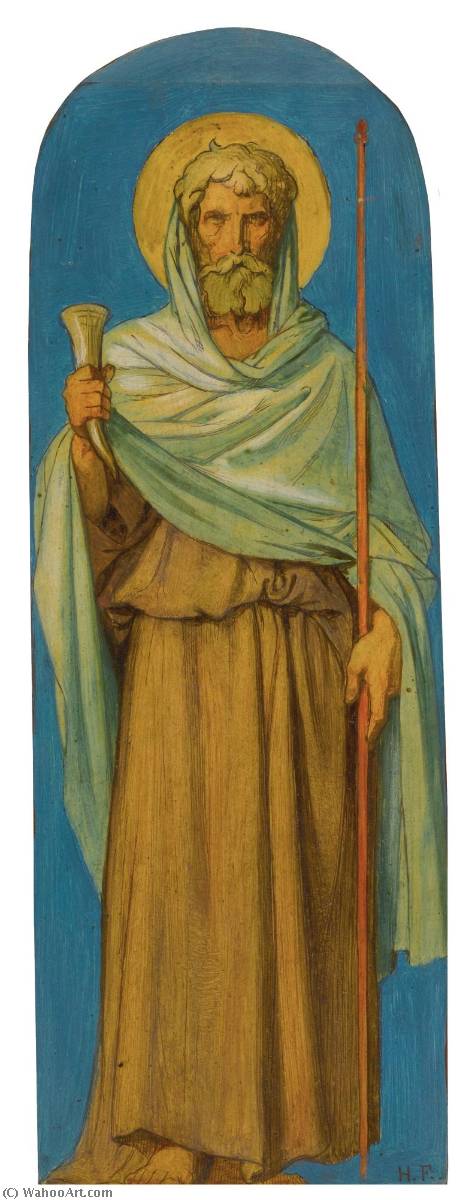Samuel, Study For The Decoration Of The Nave Of Saint Germain Des Prés, Paris — Hippolyte Jean Flandrin