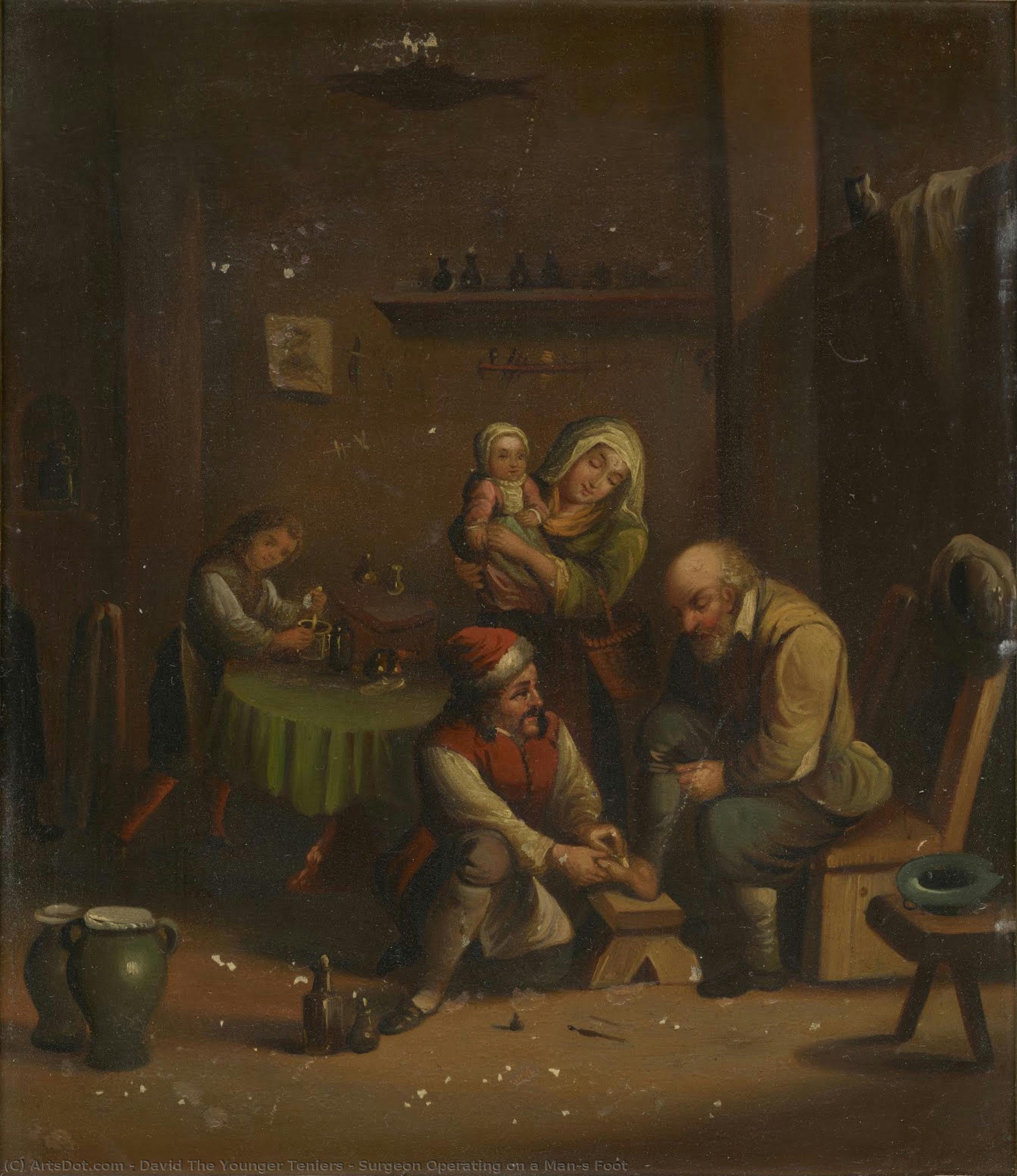 Surgeon Operating On A Man’s Foot — David Teniers The Younger