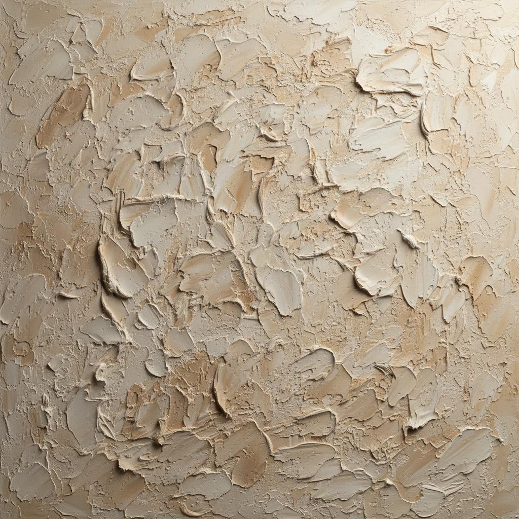 The Silent Architecture Of Sand And Cream In Sculptural Impasto Relief — David Moreau