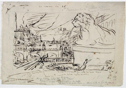 1st Sketch For The 4th Picture Of The Course Of Empire — Thomas Cole