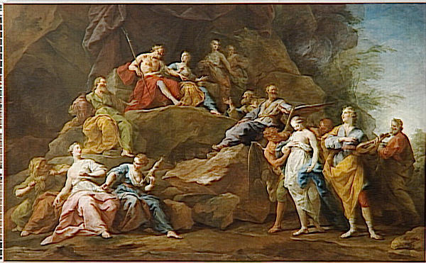 Orphee Descendu Aux Enfers Pour Demander Eurydice Ou La Musique — Jean-bernard Restout