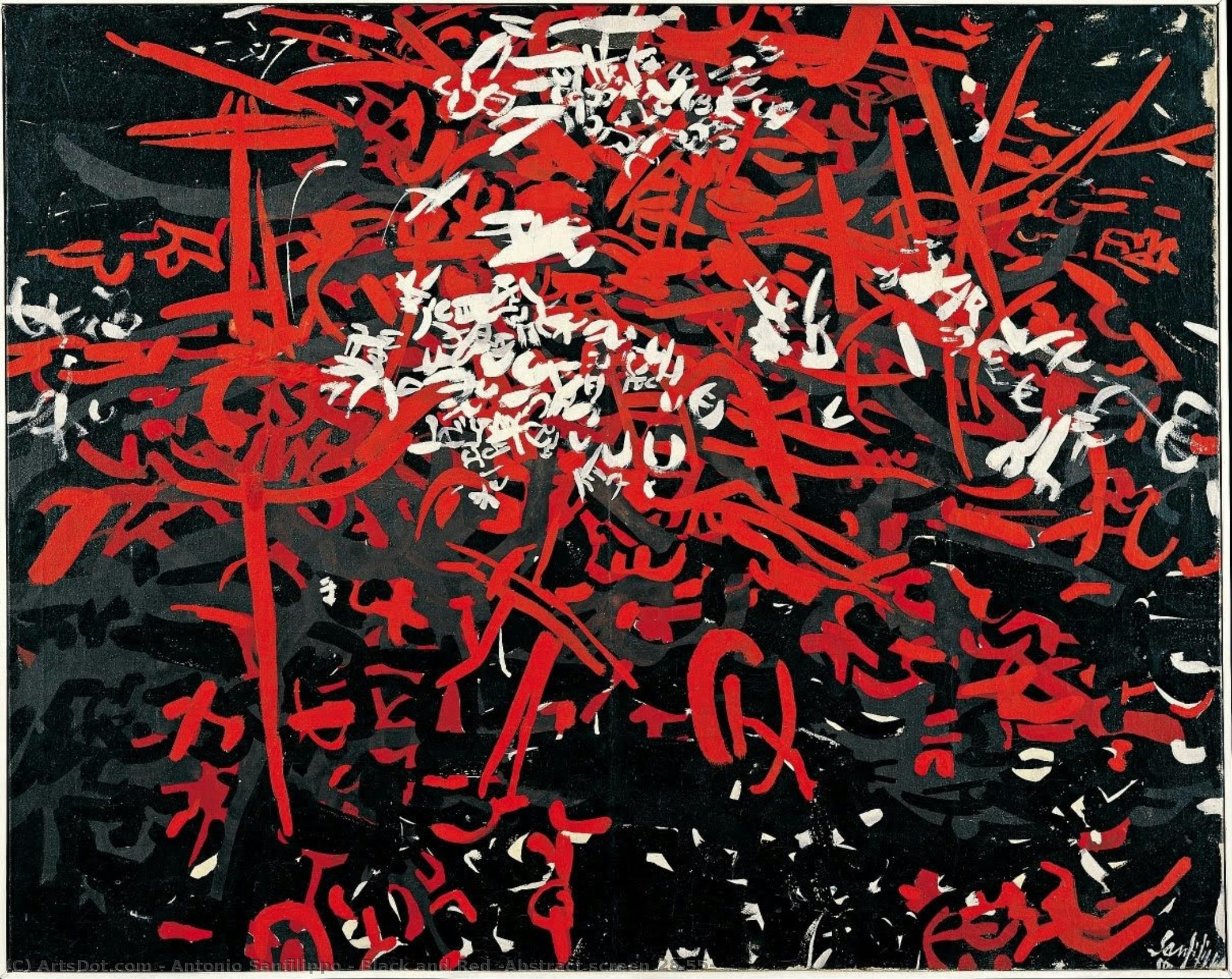 Black And Red (abstract Screen 28/55) — Antonio Sanfilippo