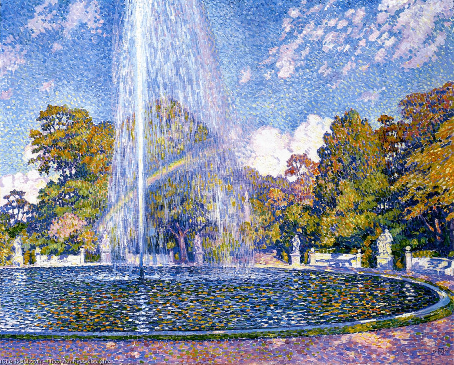 Fountain At Sans-souci, Potsdam — Тео Ван Риселберг