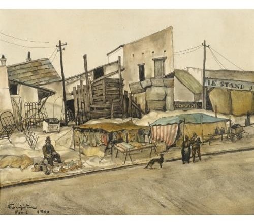 Le Marche Aux Puces — Léonard Tsuguharu Foujita