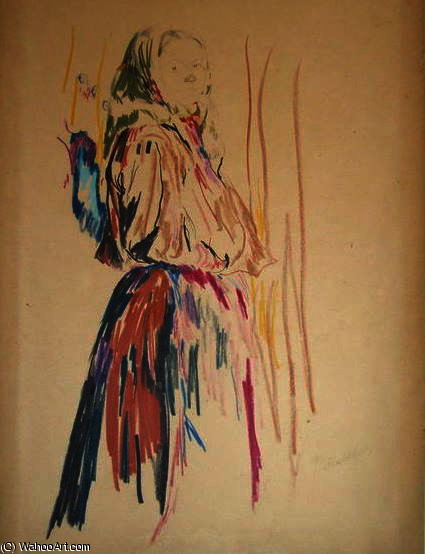The Sketch Of The Girl — Filipp Andreevich Maliavin