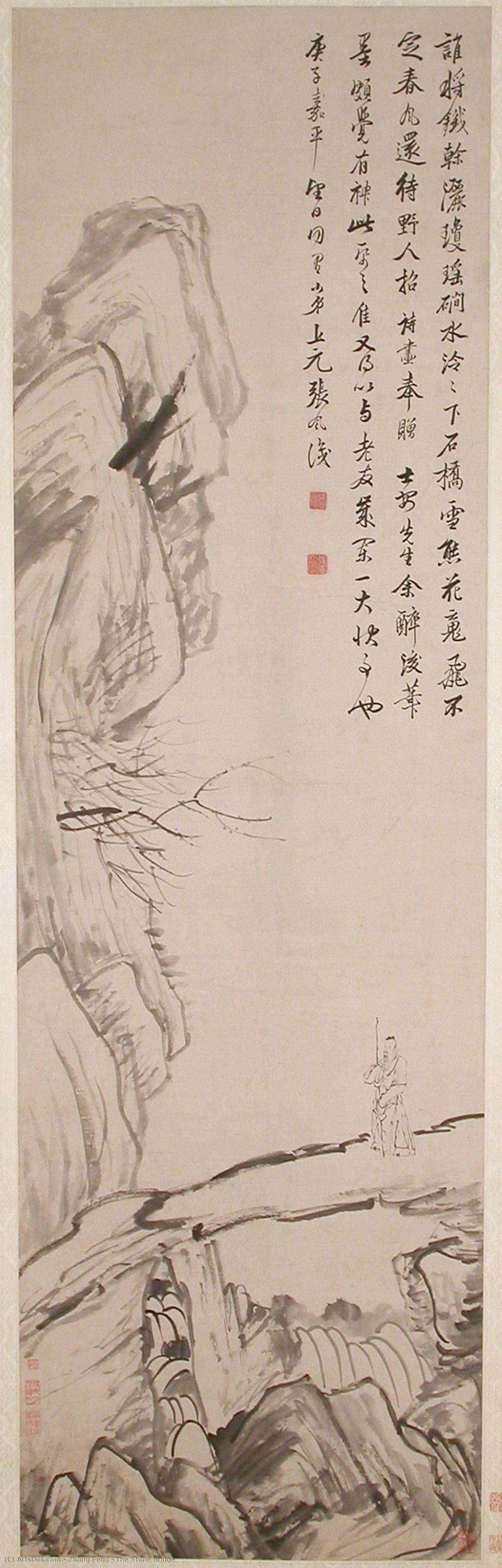 The Stone Bridge — Zhang Feng (chinese, Active Ca. 1628–1662)
