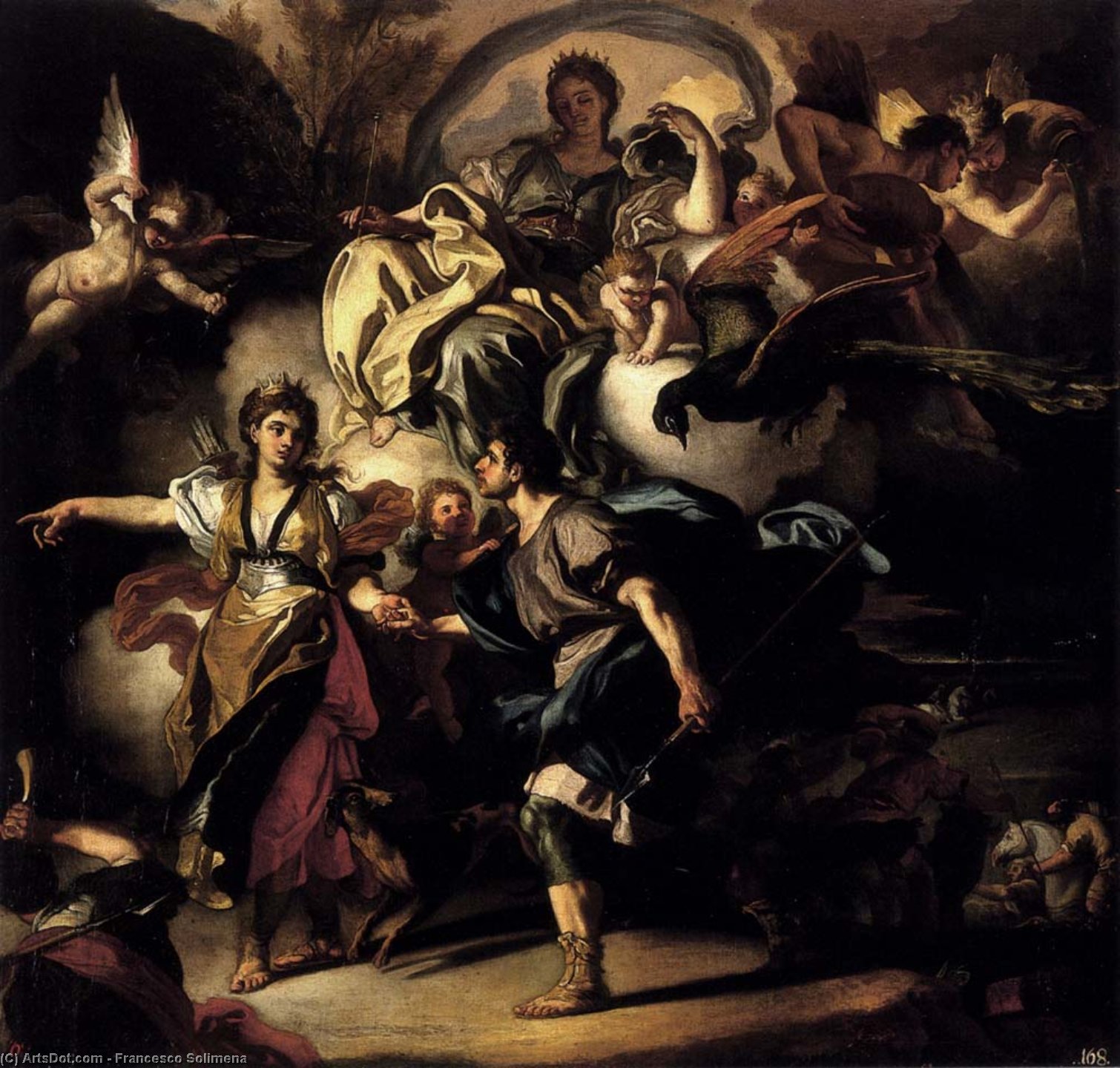 The Royal Hunt Of Dido And Aeneas — Frančesko Solimena