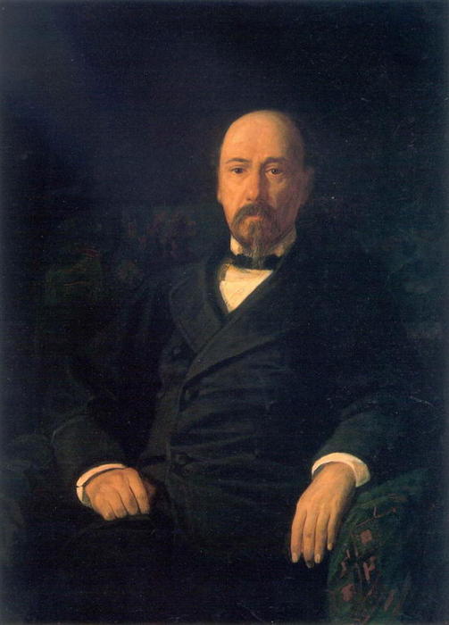 Portrait Of The Poet Nikolay Nekrasov — Nikolai Ge