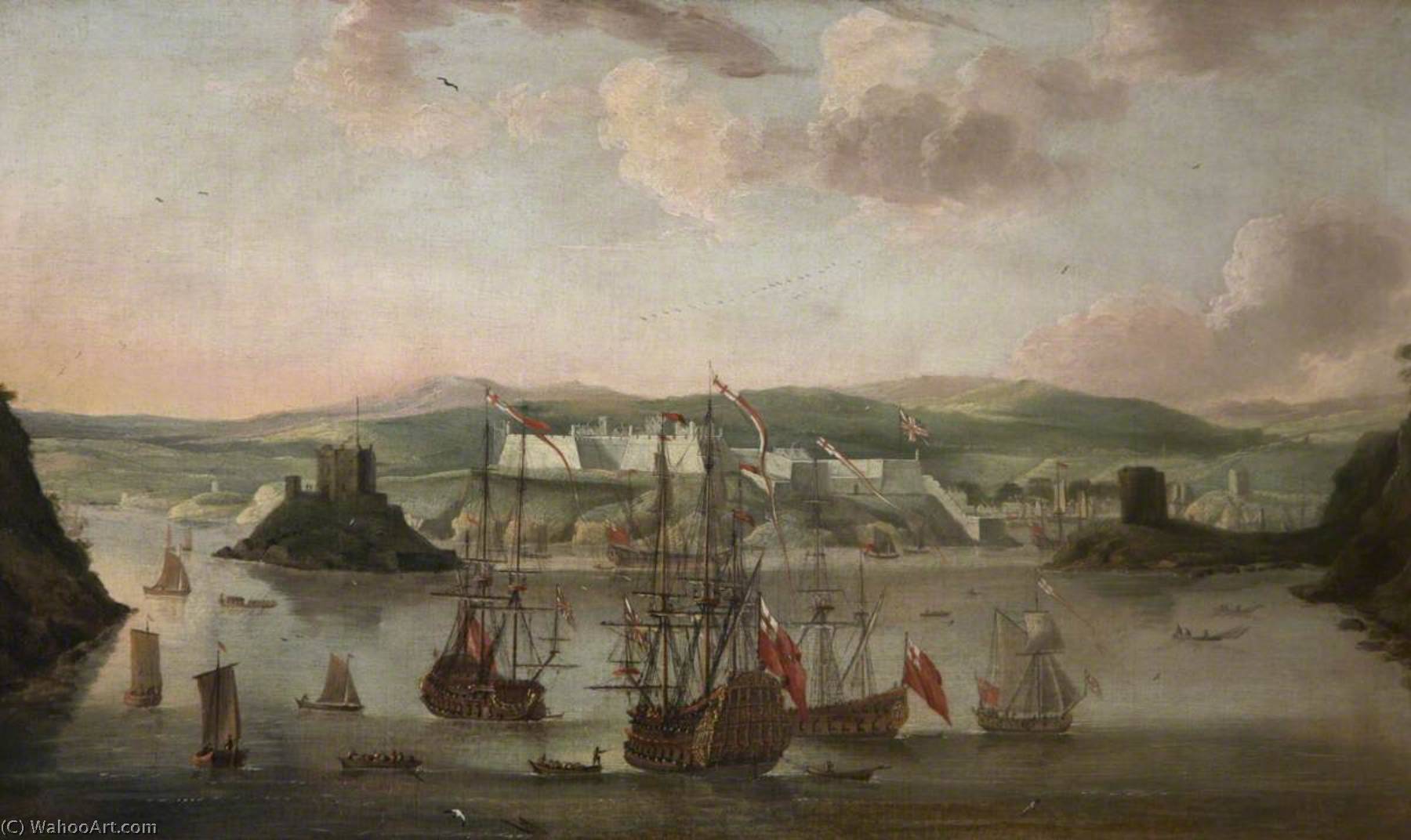 Plymouth In 1666 — Вилем Ван Де Велде Старији