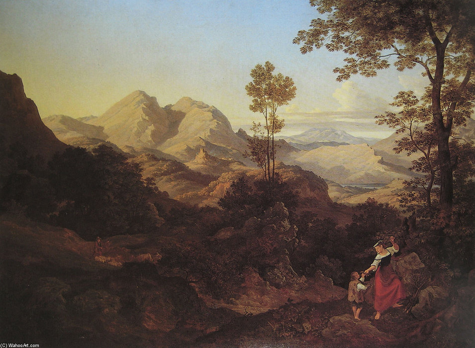 Romische Gebirgslandschaft — Ernst Fries