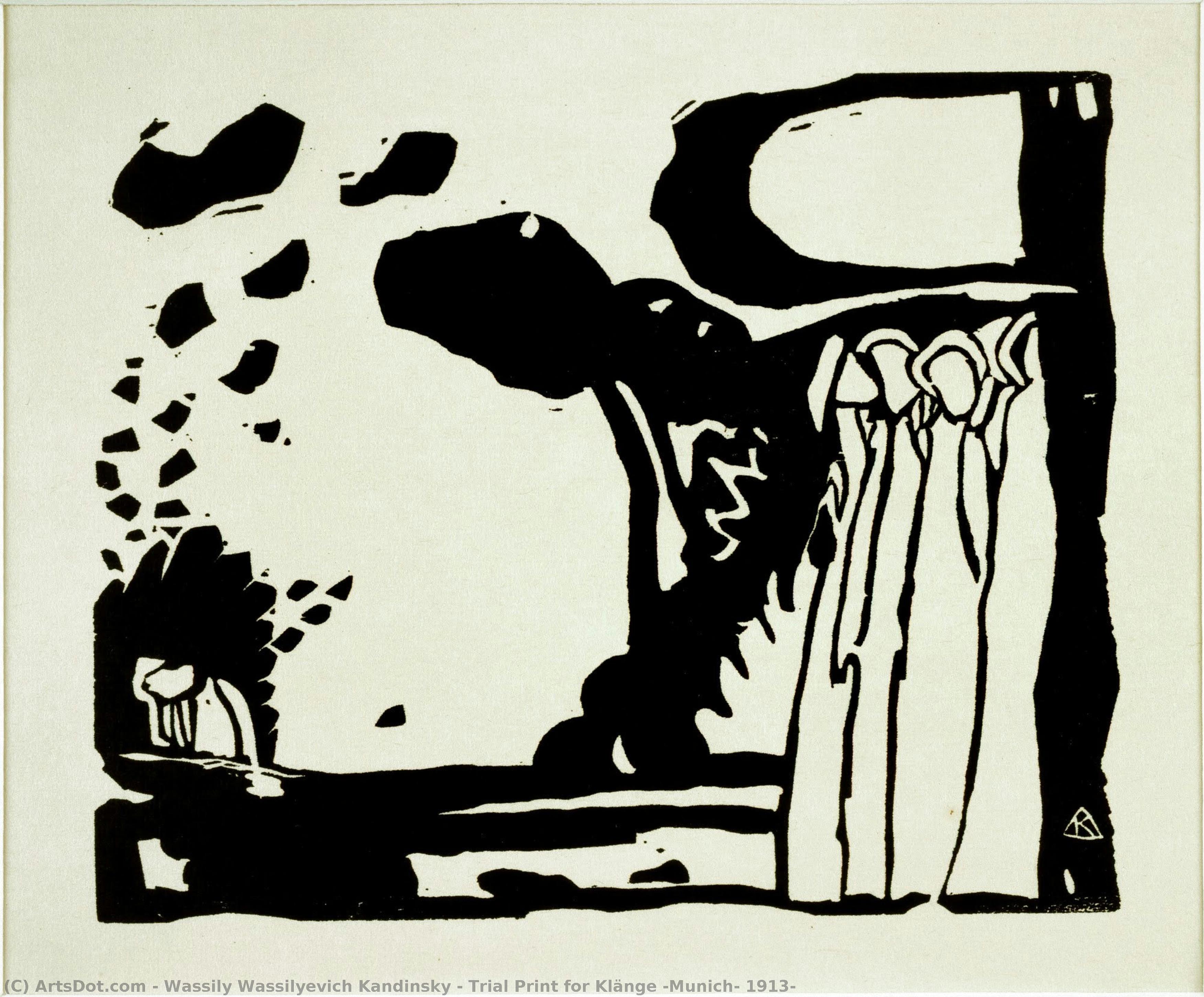 Trial Print For Klänge (munich, 1913) — Wassily Wassilyevich Kandinsky