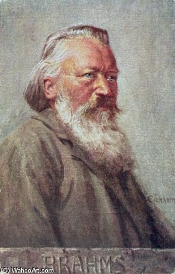 Portrait Of Johannes Brahms — Albert Eichhorn