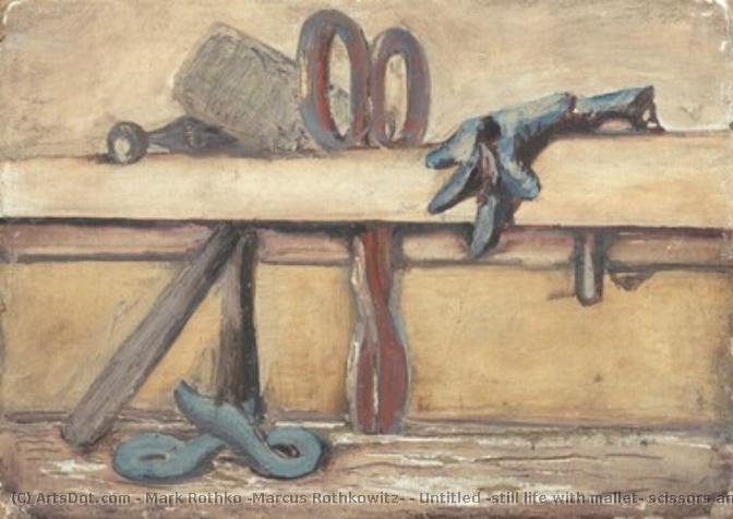 Untitled (stillleben Mit Hammer, Schere Und Handschuh) — Mark Rothko