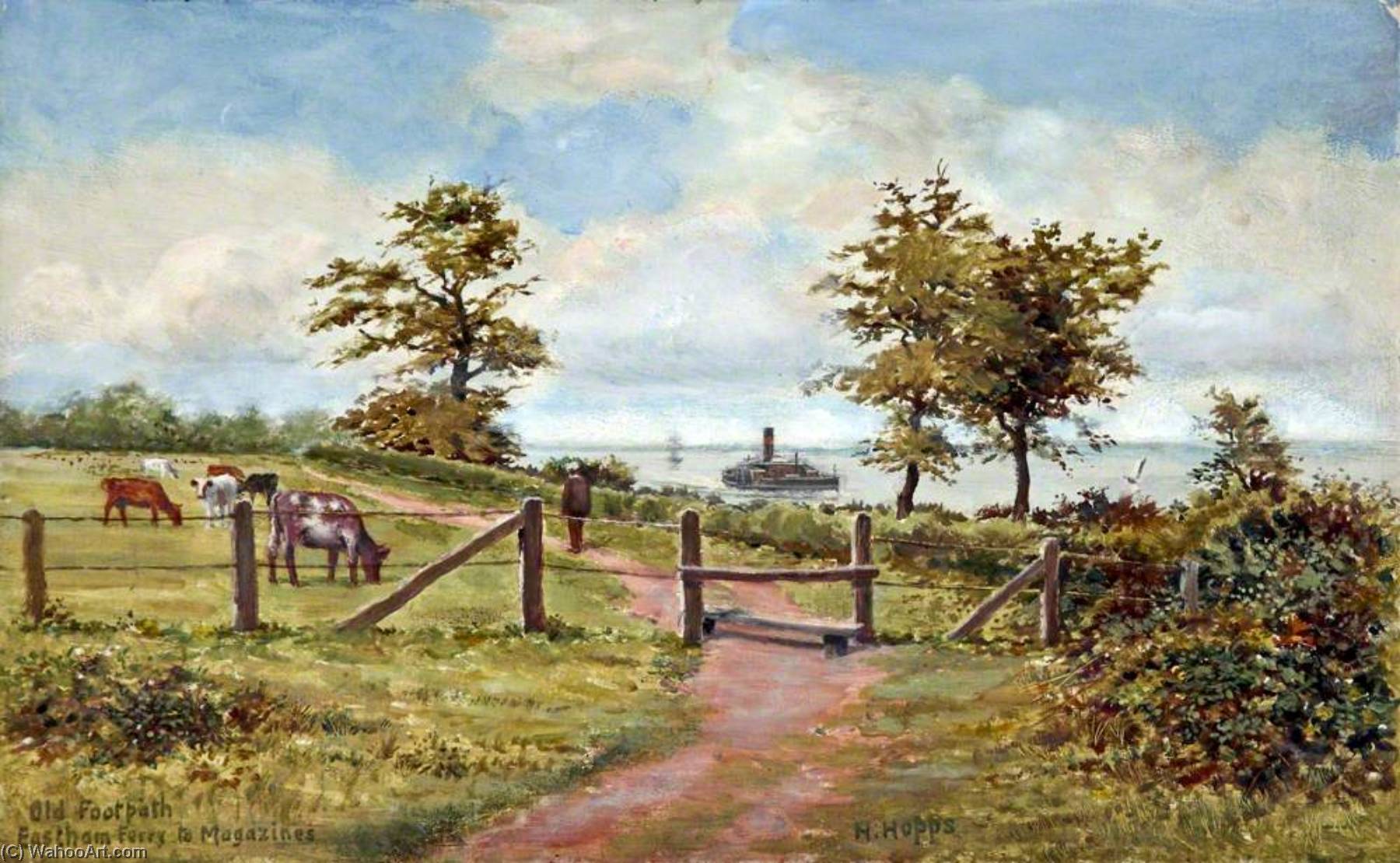 Old Footpath, Eastham Ferry To Magazines, Wirral — Harold Hopps