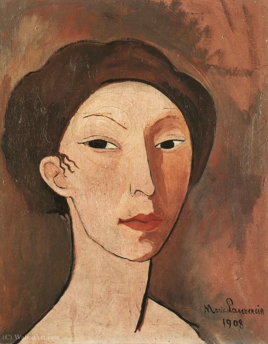 Autoportrait (1908) — マリー・ローランサン