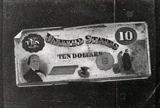 Ten Dollar Bill, (painting) — John Frederick Peto