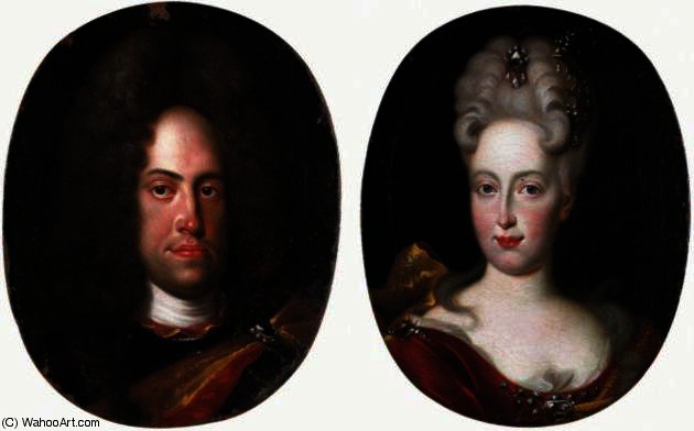 N Wilhelm Von Neuburg With His Wife Anna Maria Luisa De' Medici — Johan Francois Douven