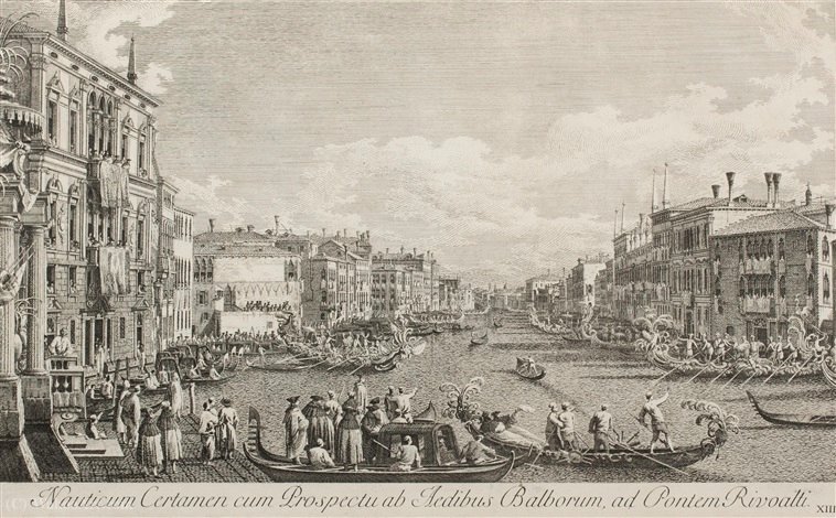 Nautical Contest With The Perspective Of The Office Of Balborum — Antonio Visentini