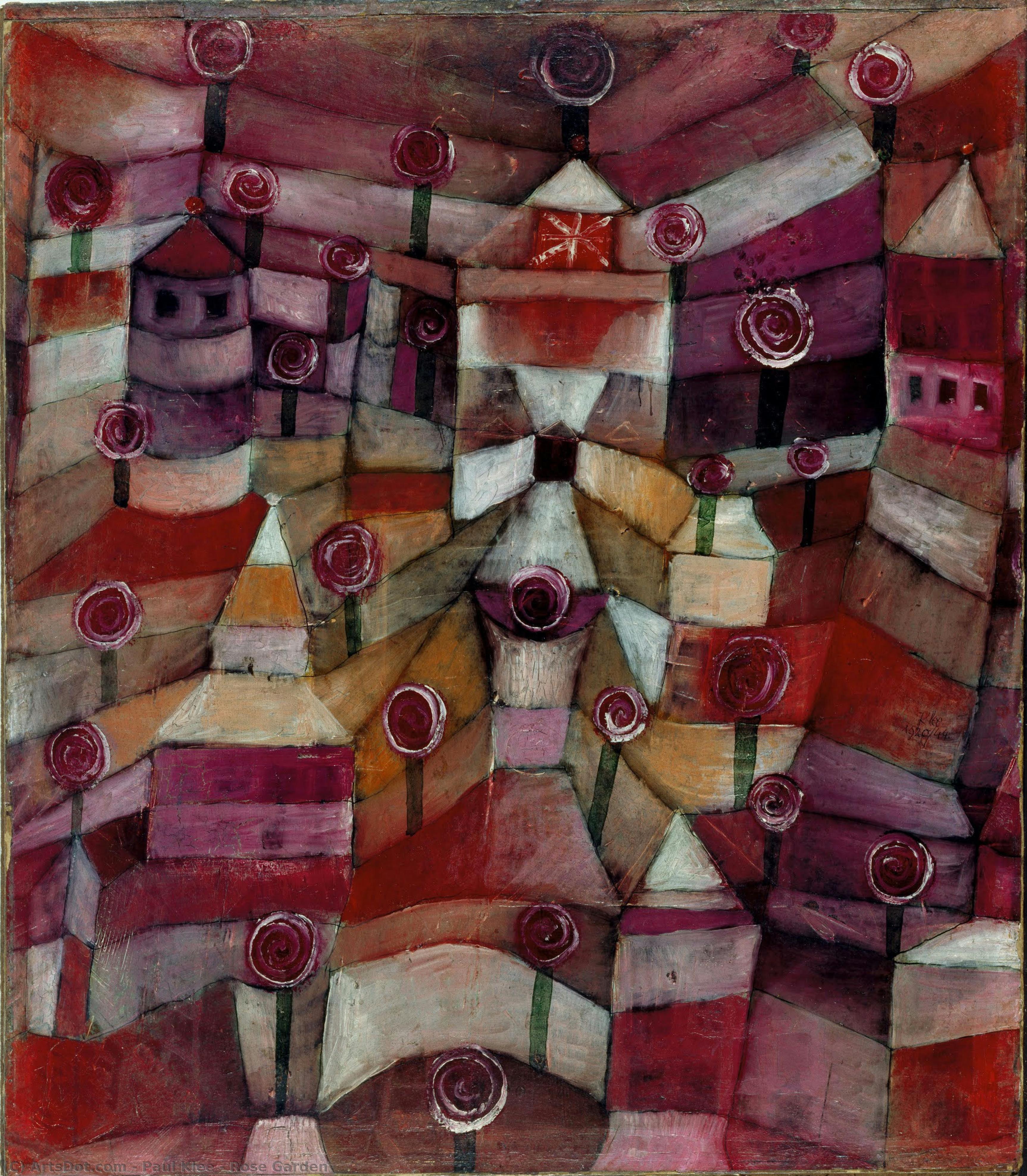El Jardín De Rosas — Paul Klee