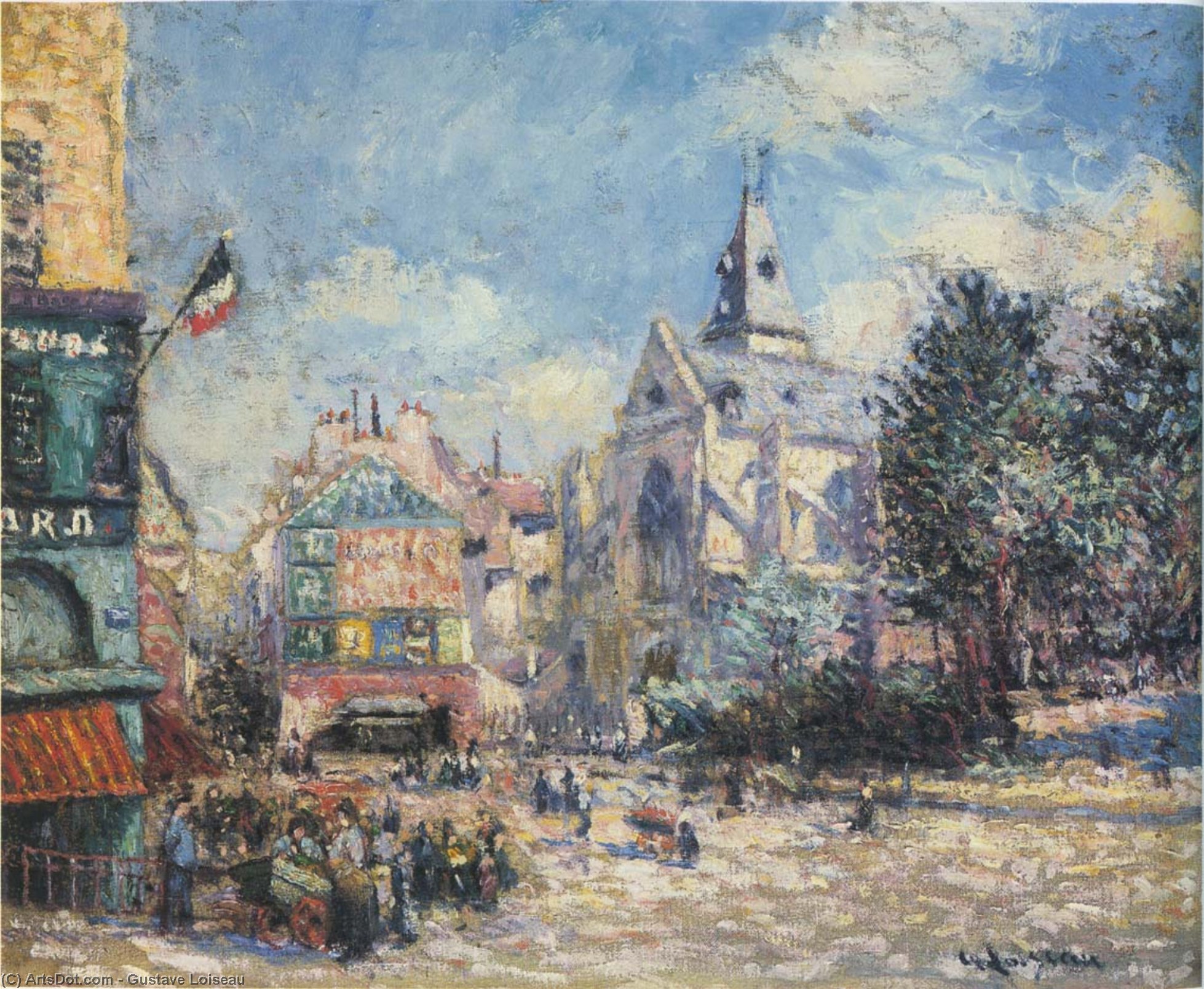 Saint Medard Church In Paris — Gustave Loiseau