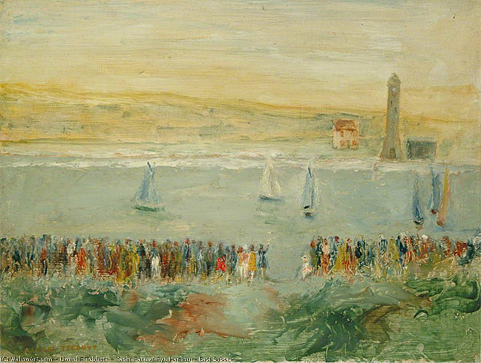 Yacht Race At Rye Harbour, East Sussex — Lionel F Tebbutt