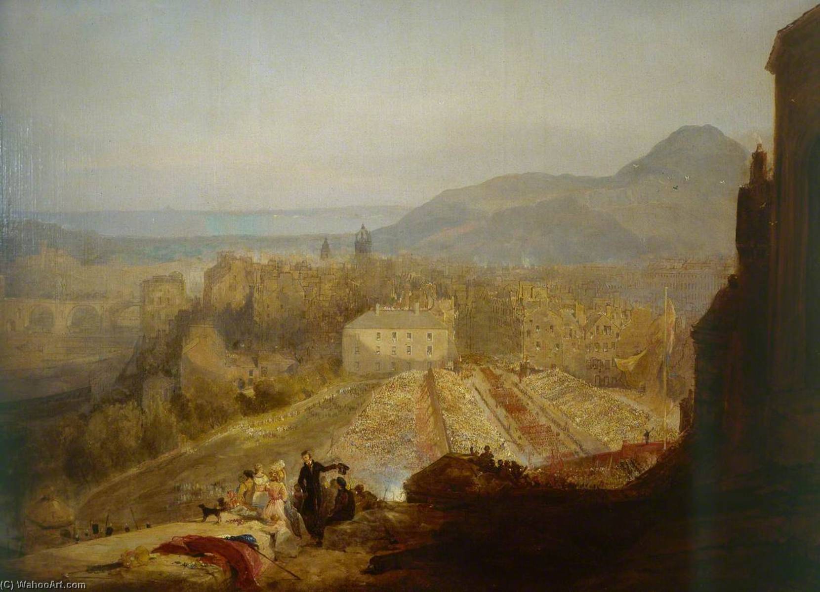 The Military Review On The Occasion Of George Iv's Visit To Edinburgh — John Wilson Ewbank