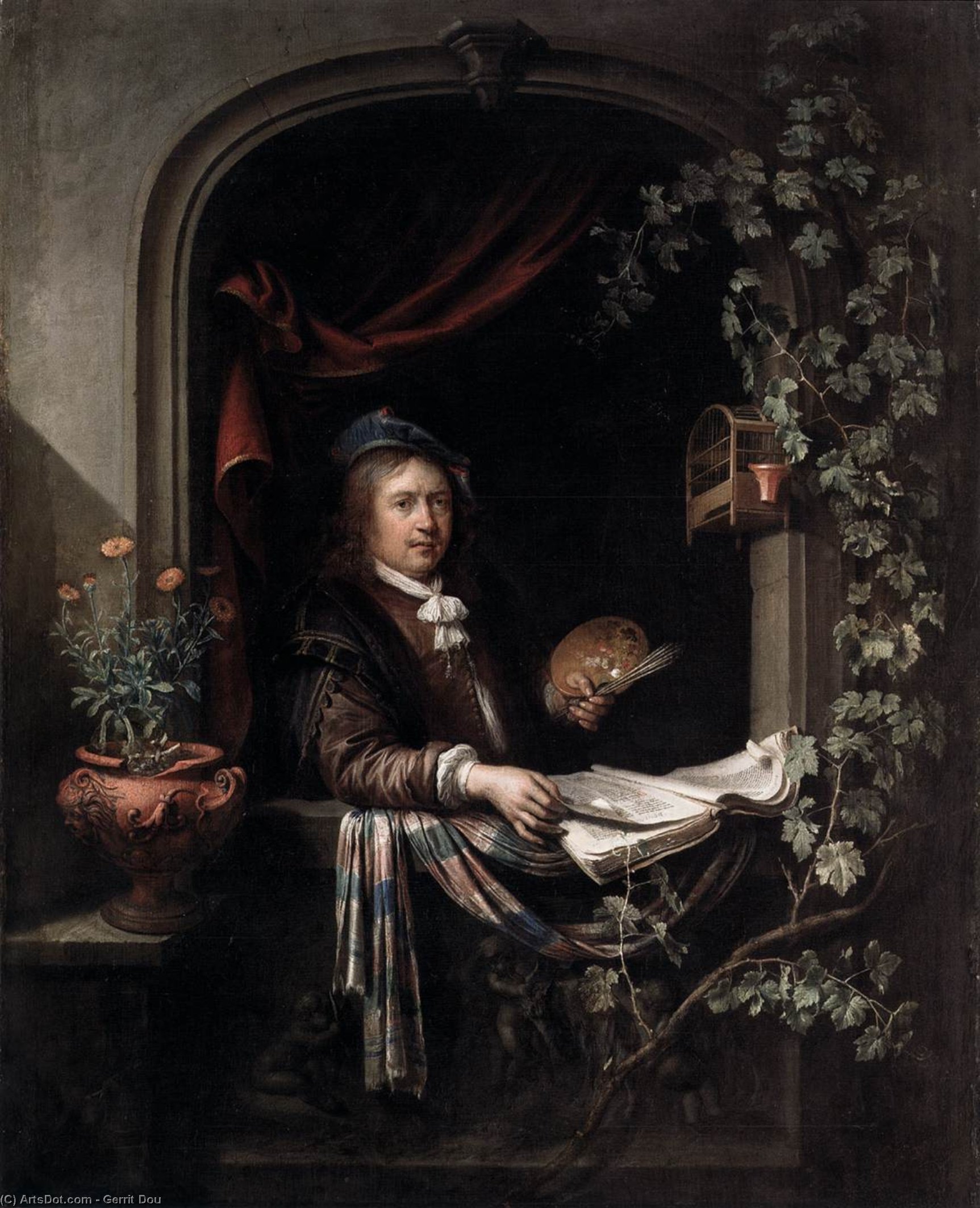 Self-portrait — Геррит Доу