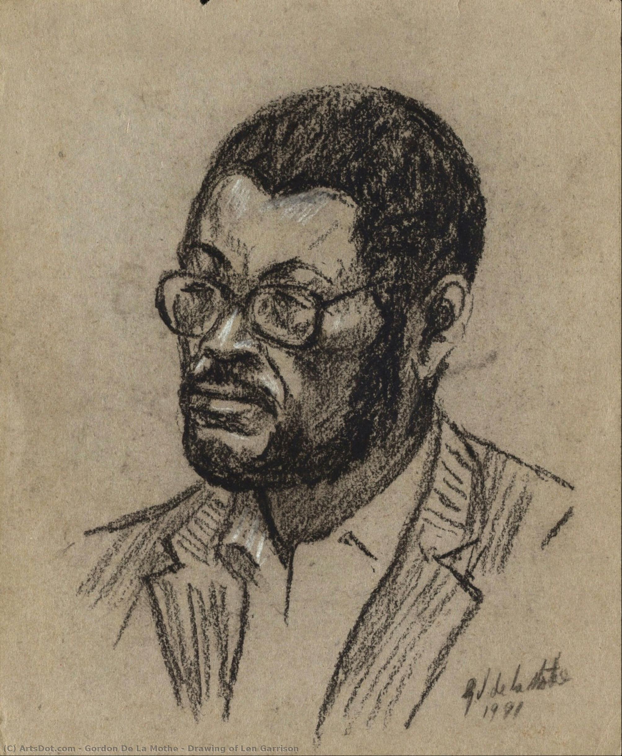 Drawing Of Len Garrison — Gordon De La Mothe