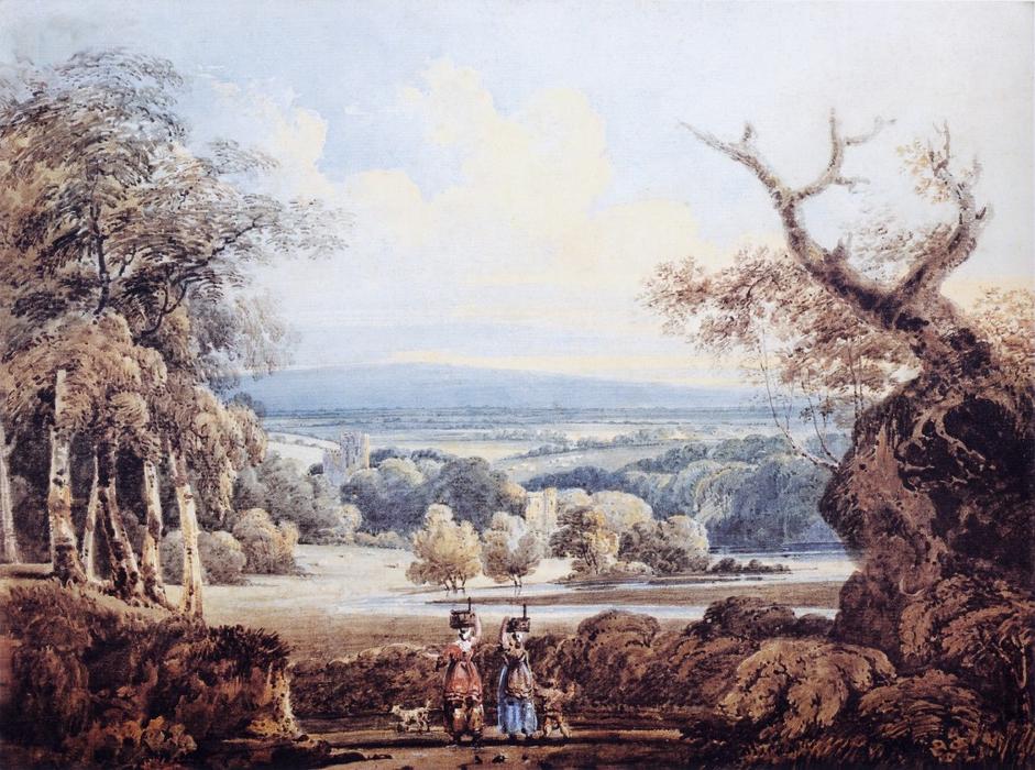 Distant View Of Arundel Castle — Thomas Girtin