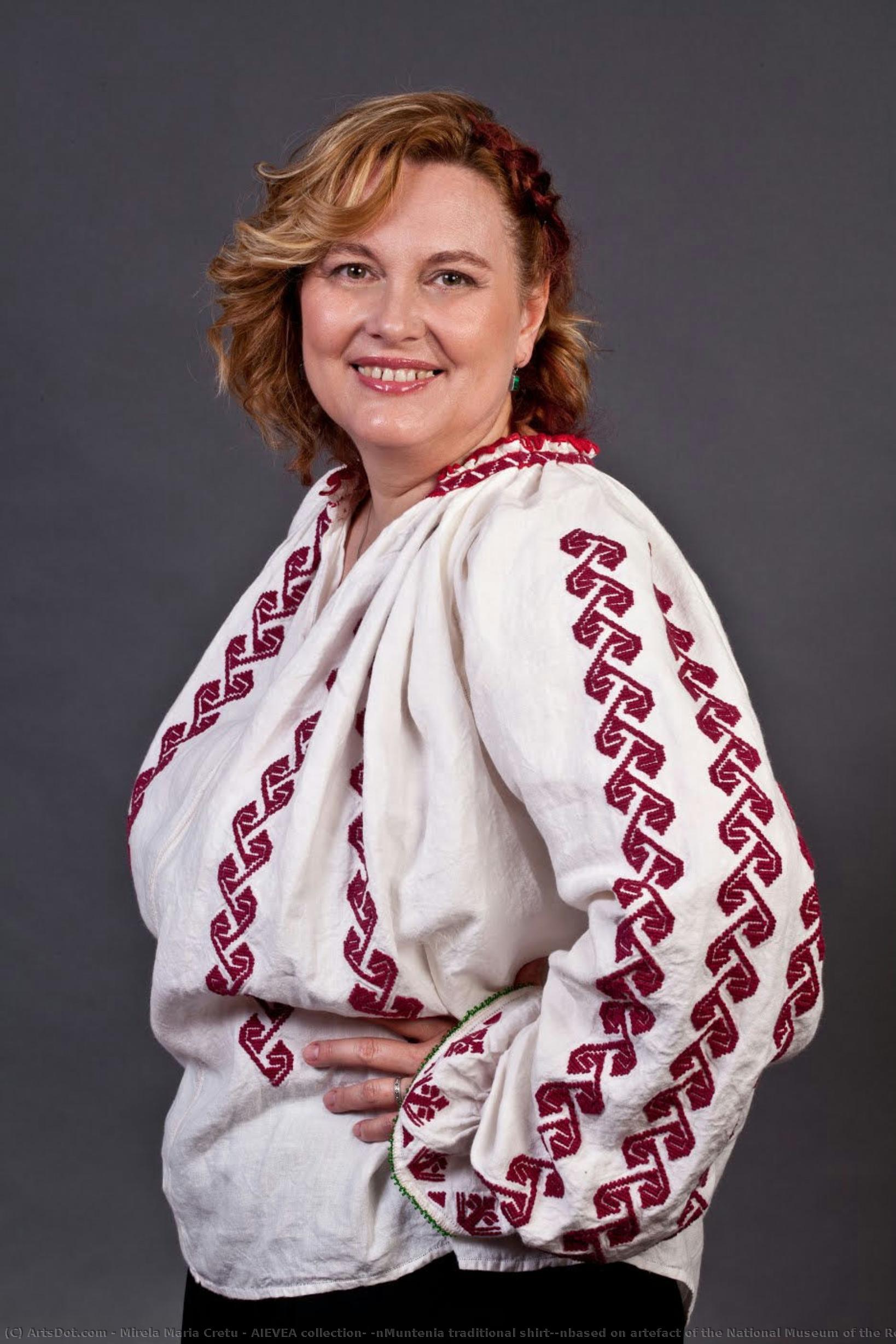 Aievea Collection; \nmuntenia Traditional Shirt;\nbased On Artefact Of The National Museum Of The Romanian Peasant — Mirela Maria Cretu