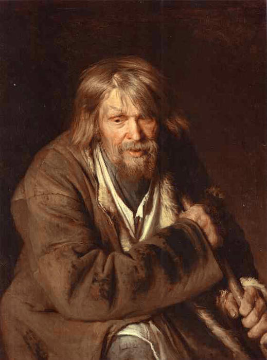 Portrait Of An Old Peasant (study) — Ivan Nikolaevich Kramskoy