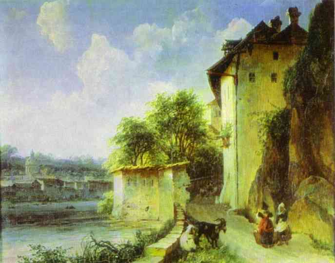 View Of Albano, Near Rome — Mikhail Lebedev