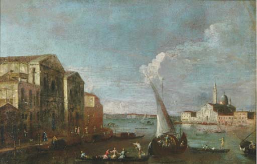 The Giudecca, Venice, Looking Towards The Church Of San Giorgio Maggiore — Apollonio Domenichini (maestro Della Fondazione Langmatt)