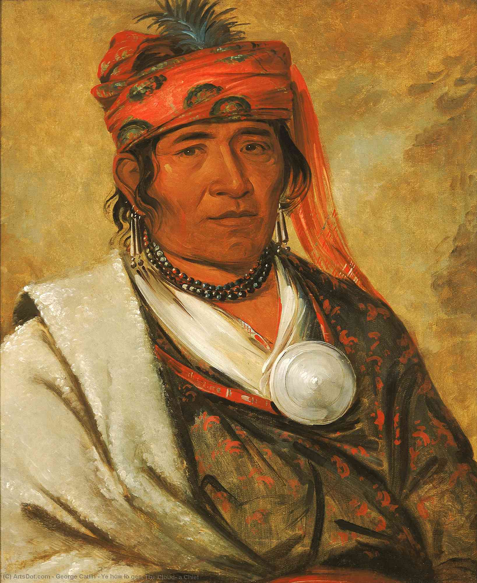 Ye Hów Lo Gee, The Cloud, A Chief — George Catlin
