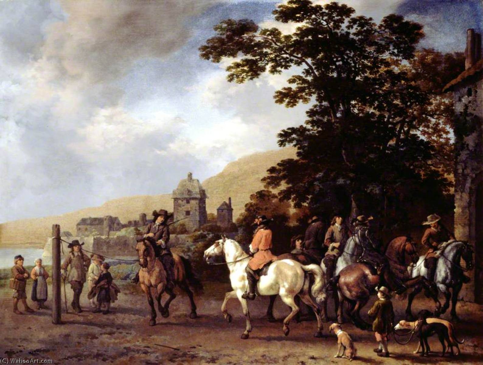 A Riding School In The Open Air — Abraham Pietersz Van Calraet