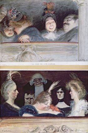 Merriment ^ Boredom — Charles Lucien Léandre