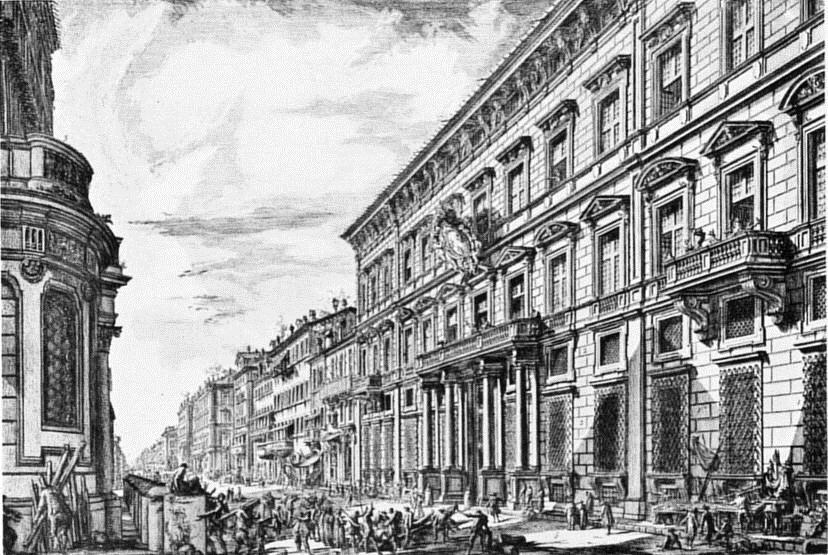 The Corso In Rome — Giovanni Battista Piranesi
