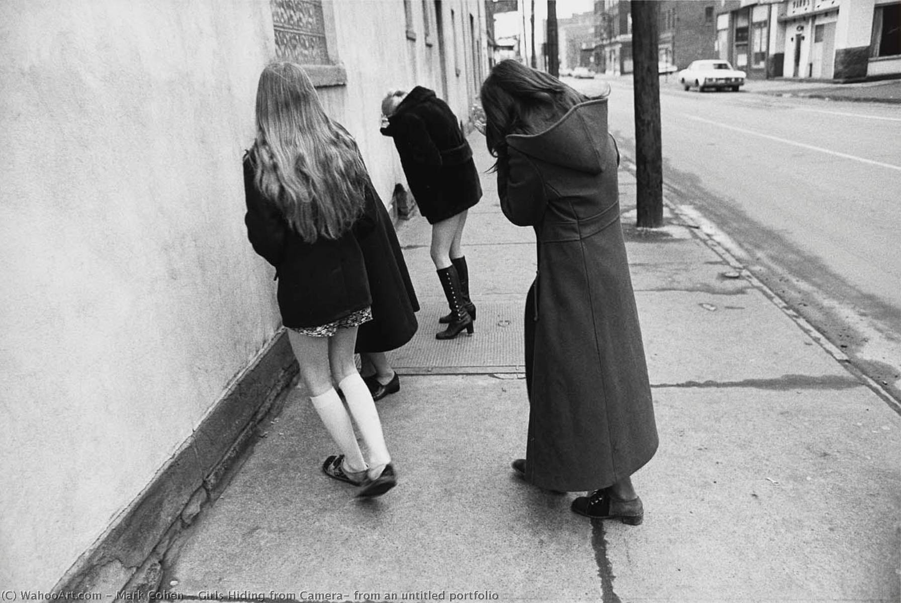 Girls Hiding From Camera, From An Untitled Portfolio — Mark Cohen