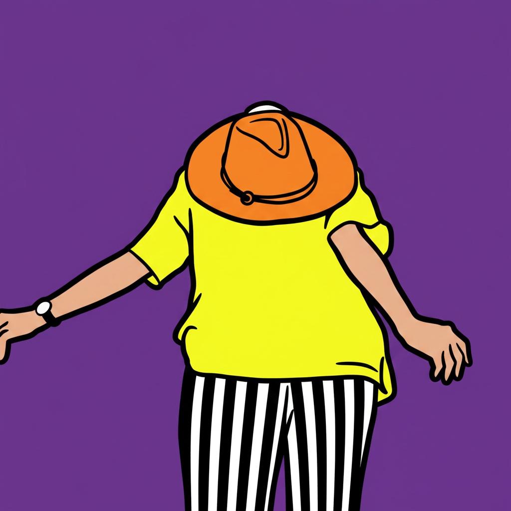Una Visión Singular En Geometría Vibrante: La Silueta Soberana En Tonos Primarios — Caroline Pelletier