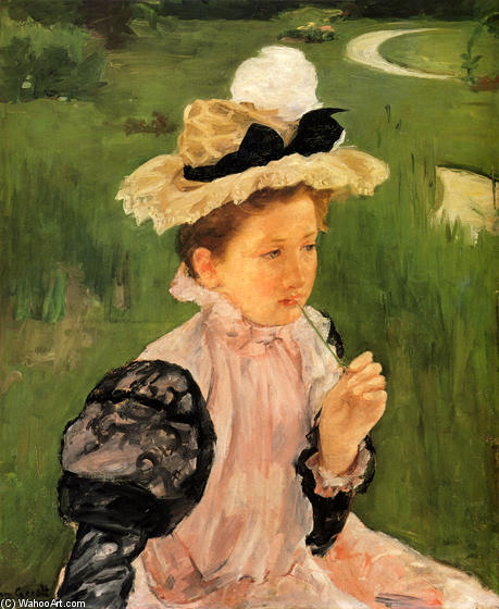 Portrait Of A Young Girl 1 — Mary Stevenson Cassatt