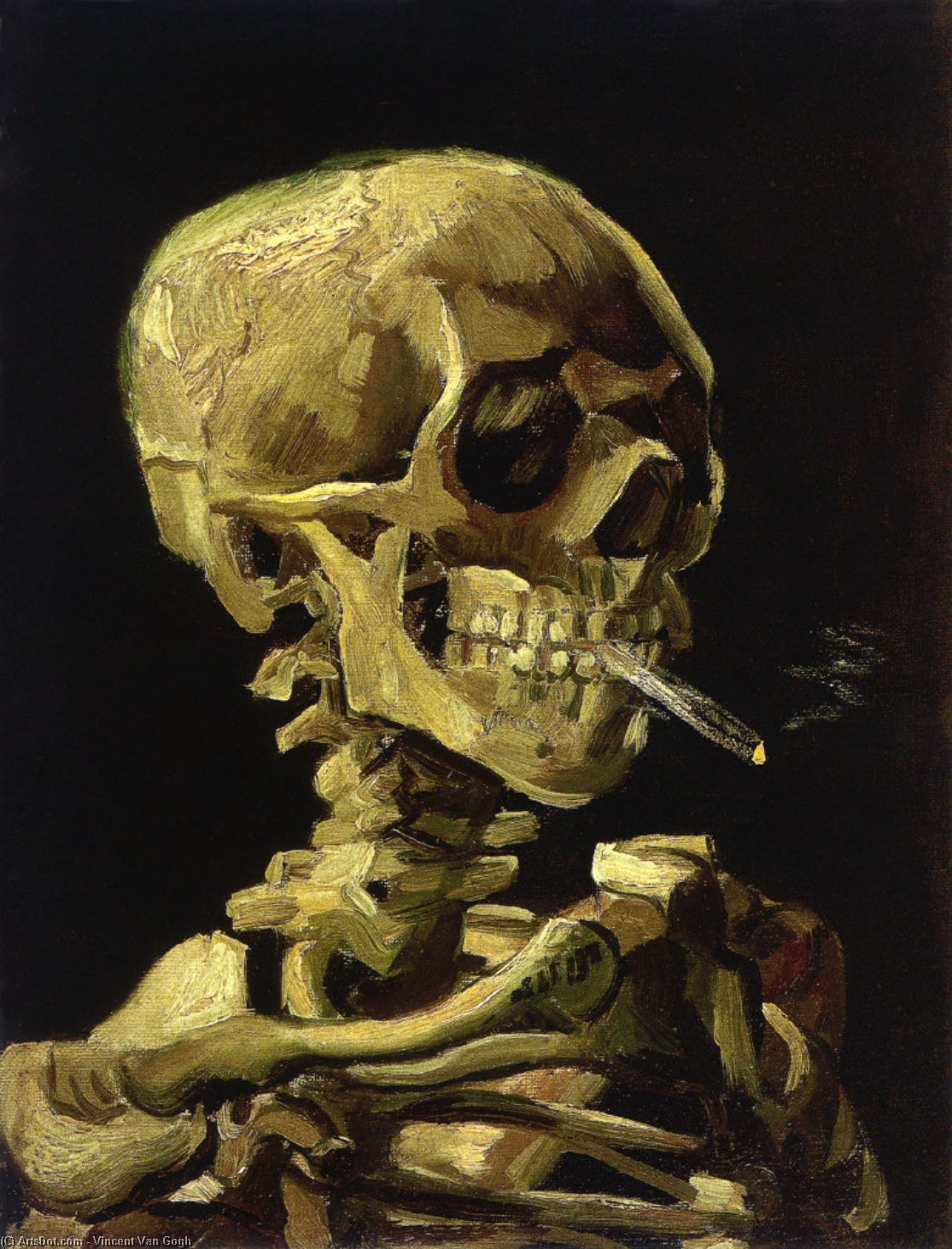 Skull Cigarette — Vincent Willem Van Gogh