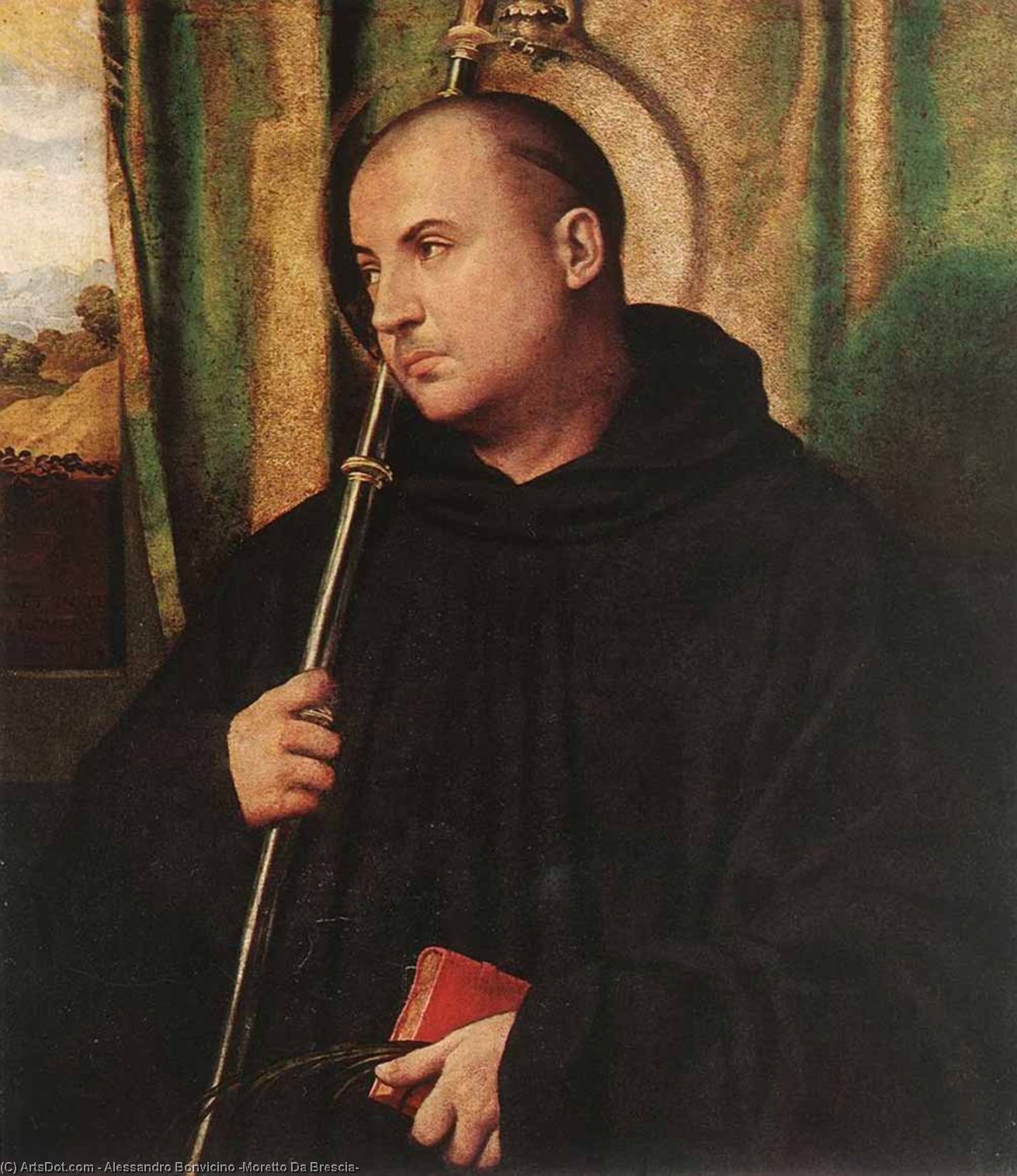 A Saint Monk — Moretto Da Brescia