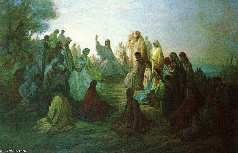 Dore Gustave Jesus Prechant Sur La Montagne — Paul Gustave Doré