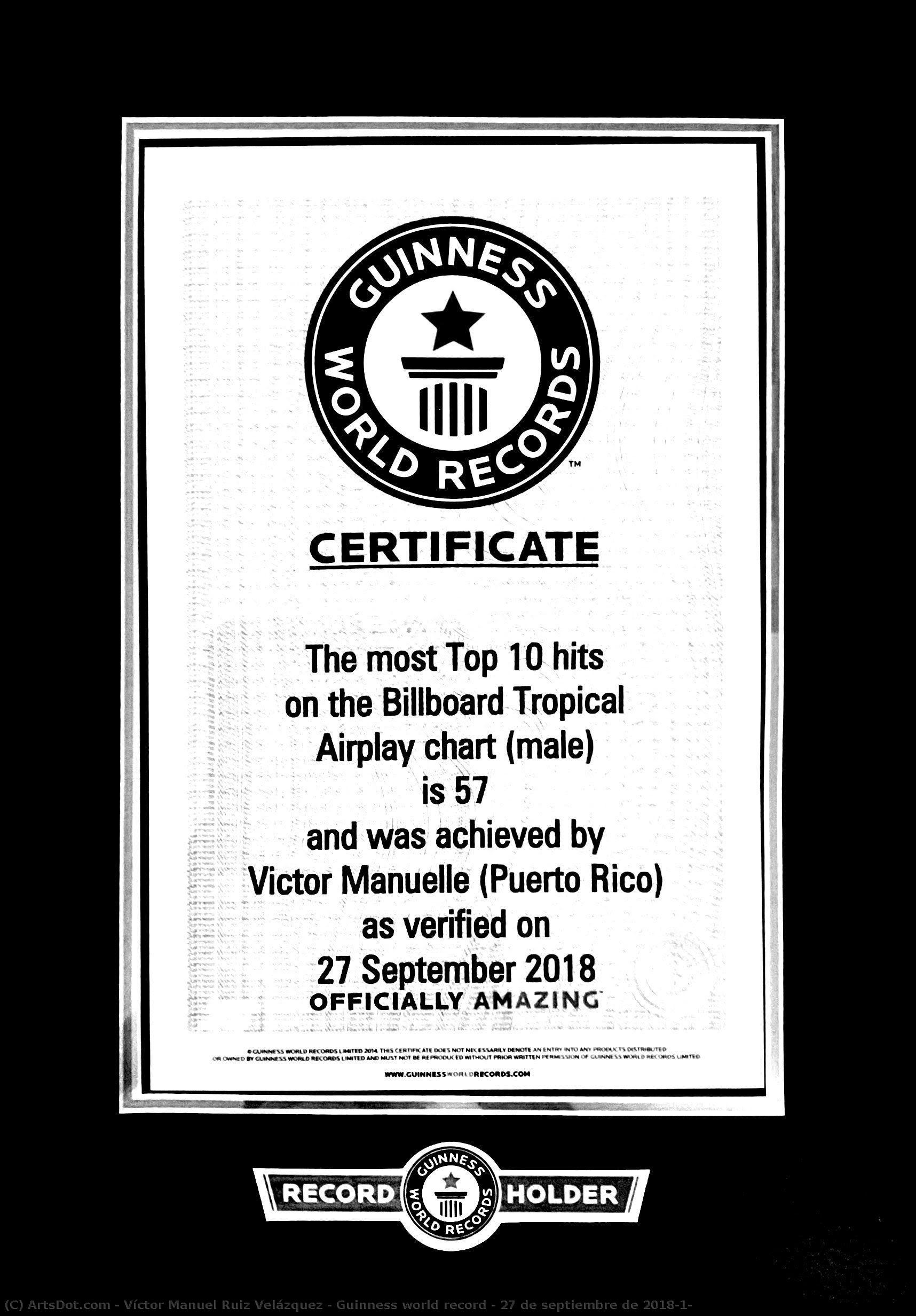 Guinness World Record - 27 De Septiembre De 2018(1) — Víctor Manuelle