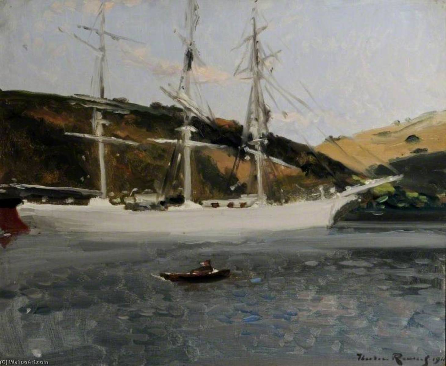 The 'crecy' At Fowey, Cornwall — Théodore Roussel