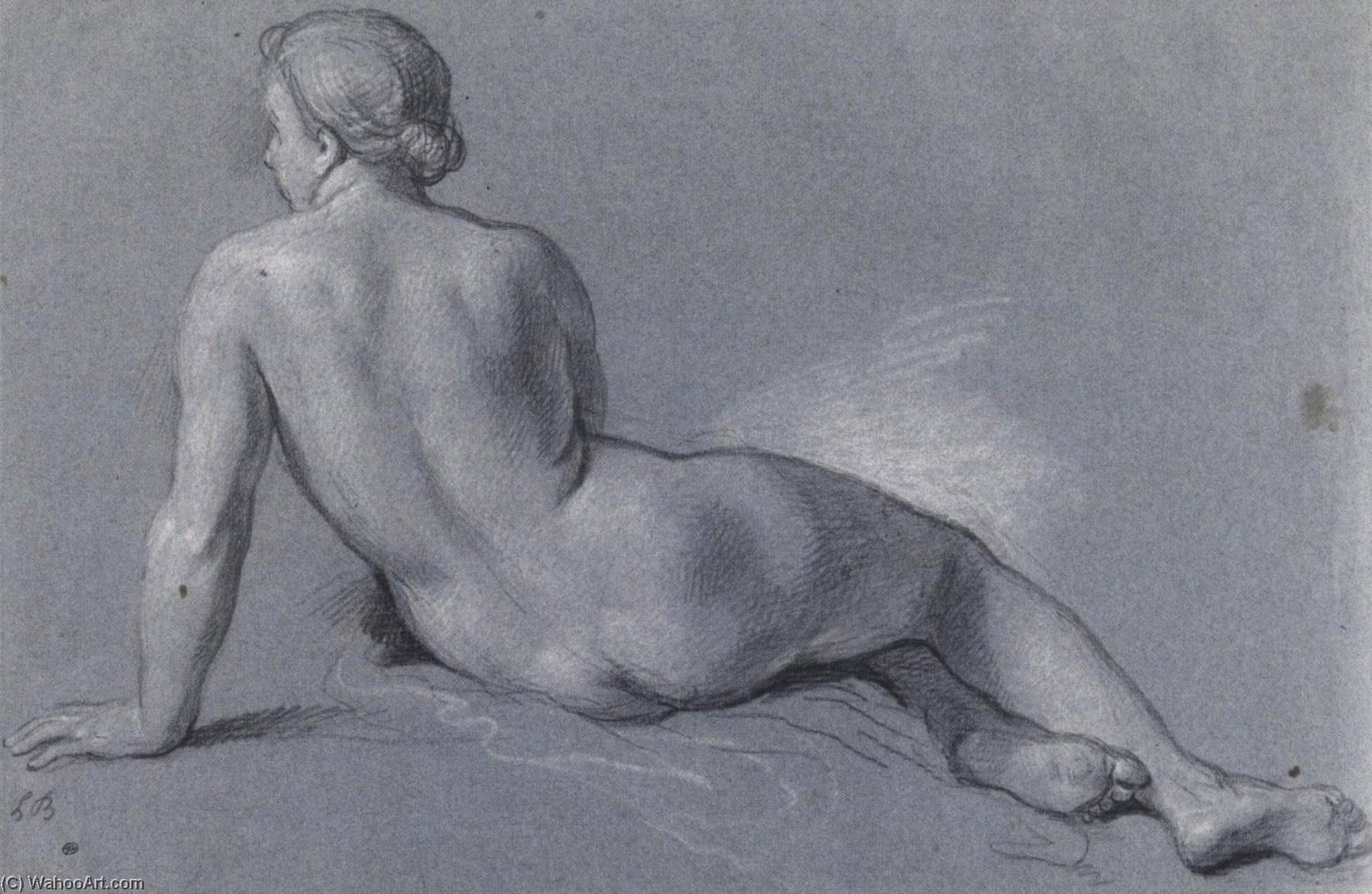 Naked Yoman Seen From The Back — Louis De Boullogne The Younger