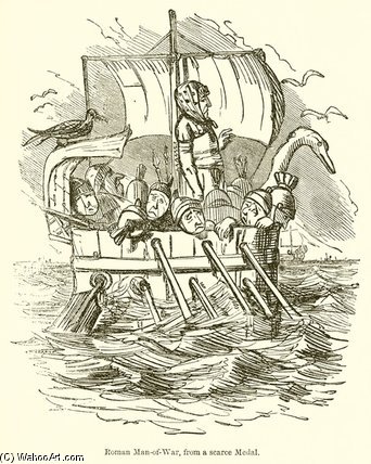 Roman Man-of-war, From A Scarce Medal — John Leech